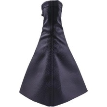 Uravas Store Tüm Araçlara Uyumlu Vites Körüğü Siyah Deri Siyah Dikiş