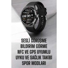 Kont Akıllı Saat Nabız Sensörlü Bildirim Görebilen Spor Modları Gps Takibi