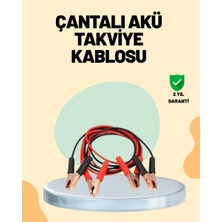 Kont 1200 Amper Jumper Kablo 2 Metre Bakır Uçlu Araç Takviye Seti