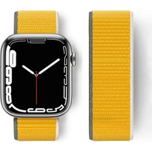 TKÇ Mey Ithalat®   Watch 42MM Hasırlı Cırtcırtlı Kordon - Sarı