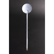 Mutsan Alüminyum Yuvarlak Pizza Çevirme Küreği (25 Cm) -  Isıya Dayanıklı Yuvarlak Pizza Çevirme Küreği Alüminyum 25 cm - 80 cm Alüminyum Saplı