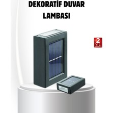 Kont Solar Güçlü 6 LED Dış Mekan Lambası – Otomatik Aç/kapa Işık Sensörlü Aydınlatma