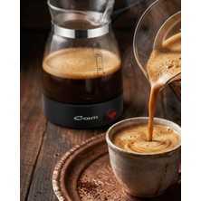 Uravas Store Elektrikli Cam Türk Kahvesi Makinesi 0.5 Litre 650W Kahve Yapma Makinesi