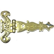 Uravas Store Dekoratif, Sac Tek Kuyruklu Menteşe - 40X68 Mm, Küçük, Sarı, 100 Adet