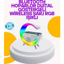 Uravas Store Renkli Işıklı 15W Kablosuz Şarjlı Masa Lambası