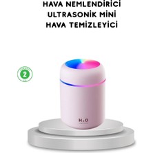 Kont USB Bağlantılı LED Işıklı Hava Nemlendirici – Sessiz ve Kullanıcı Dostu Tasarım