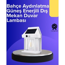 Kont Güneş Enerjili Hareket Sensörlü Duvar Lambası