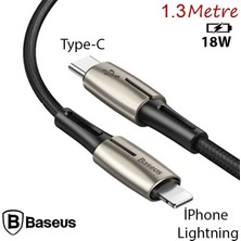 Kont Baseus Waterdrop Type-C To Iphone PD18W Hızlı Şarj Kablosu 1.3M-(5775)