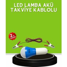 Kont 12V LED Ampul Anahtarlı Kablolu Pratik Aydınlatma