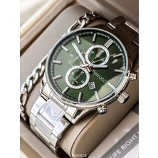 Ferrucci Fonksiyonları Aktif Gümüş Erkek Kol Saati Bileklik Hediyeli