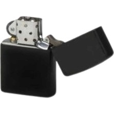 Uravas Store Hediyelik Zarif Model Siyah Benzinli Çakmak