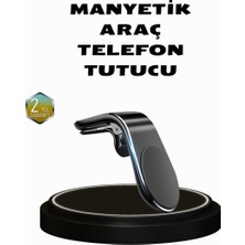 Kont 360° Dönebilen Manyetik Araç Telefon Tutucu Sarsıntısız ve Şık Tasarımlı