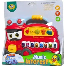 Poçi's World 855-109D Pilli Müzikli Otobüs -Zrv