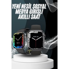 Kont Yeni Model Akıllı Saat Dokunmatik Ekran Unisex Amoled Ekran 44 mm