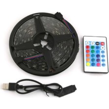 Uravas Store Rgb Şerit 30 LED Kumandalı USB Bağlantılı