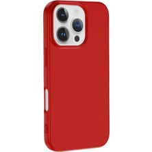 Ve Kırmızı iPhone 16 Pro Max ile Uyumlu Rose Serisi Silikon Kılıf