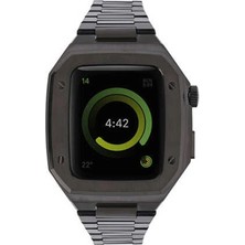 TKÇ Mey Ithalat®   Watch 44MM Metal Petek Kasalı Kordon - Siyah