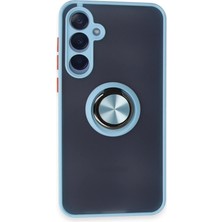 Uravas Store Galaxy A25 5g Kılıf Montreal Yüzüklü Silikon Kapak - Buz