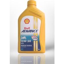 Shell 15W50 Ax 5 1 Litre Motosiklet Motor Yağı - 0781387029517