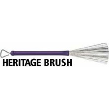 Vic Firth Hb Heritage Bateri Fırça Bageti (Wire Brush-1 Çift )| Caz ve Akustik Çalım, Çekilebilir Tel Fırça, Kauçuk Sap
