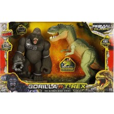 Poçi's World S01071144 Oyun Set Primal Clash Gorilla/trex 2li