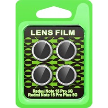 Uravas Store Redmi Note 15 5g Raze Metal Kamera Lens - Gümüş