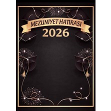 Bkmc 2026 Mezuniyet Hatıra Brandası Siyah Gold Backdrop Afiş Fotoğraf Çekim Arka Plan Brandası