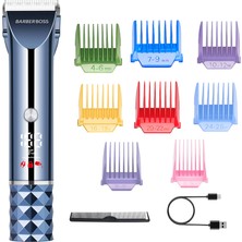 Barberboss Erkek Saç Kesme Makinesi, Erkek Için Akülü Sakal Kesme Makinesi, Erkek Için Ayarlanabilir Bıçak ve Komple Bakım Seti, Turbo Hızlı Şarjlı Kesme Makinesi, Erkek Saç Kesme Makinesi
