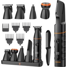 Erkekler Için 5'i 1 Arada Tıraş Makinesi, Şarj Istasyonlu Maxgroom Erkek Vücut Tıraş Makinesi, Özel Bölge, Sakal, Vücut, Ipx6 Su Geçirmez Erkek Elektrikli Tıraş Makinesi, LED Ekranlı, 120 Dakika Pil