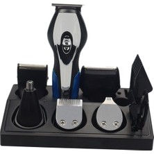 Ultechnovo USB Şarj Edilebilir Çok Fonksiyonlu Saç Kesme Seti Hassas Sakal Burun Saç Düzeltici Paslanmaz Paslanmaz Çelik Taşınabilir Erkekler ve Evcil Hayvan Bakımı Için