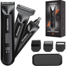 Maxgroom 3'ü 1 Arada Mahrem Alanlar Için Erkek Elektrikli Tıraş Makinesi, Ipx7