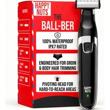 Happy Nuts Erkekler Için Ballber™ Elektrikli Vücut Tüyü Kesme Makinesi - Erler Için Erkek Vücut Bakım Seti - Ulaşılması Zor Alanlar Için Ipx7 Suya Dayanıklı Tıraş Makinesi