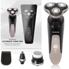 Sifuplex Ultimate Trim Pro Str-1 – 5 Aparatlı (Sakal, Kontur, Vücut, Burun/kulak) Erkekler Için Hepsi Bir Arada Tıraş Makinesi – 180 Dakikaya Kadar Pil Ömrü – Ipx7 Su Geçirmez