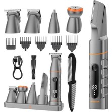 Maxgroom Erkekler Için 5'i 1 Arada Özel Tıraş Makinesi, Erkekler Için Şarj Istasyonlu Vücut Tıraş Makinesi,  Ipx6 Su Geçirmez Tıraş Makinesi, Sakal, Vücut, Testisler ve Kasık Bölgesi Için Elektrikli