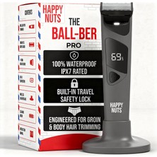 Happy Nuts The Ballber Pro Erkekler Için Elektrikli Vücut Tüyü Kesme Makinesi - Erkek Kişisel Bakım Seti - Ulaşılması Zor Alanlar Için Ipx7 Su Geçirmez Tıraş Makinesi (Ballber Pro)