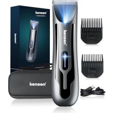 Kensen Erkekler Için Vücut Tüyü Kesme Makinesi - LED Işıklı Şarj Edilebilir Vücut Kesme Makinesi, Ipx7 Su Geçirmez, Islak ve Kuru Kullanım, Erkekler Için, Hediyeler (Siyah)