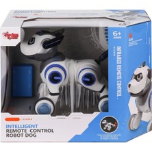 Flamex G55 Kumandalı Şarjlı Işıklı Müzikli Interaktif Robot Köpek -Vardem Oyuncak