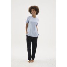 Kocabey KKT-26156K Kadın O Yaka Pijama Takımı