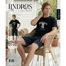 Lindros EO-01443 Erkek Kısa Kol Süprem Şort Takım
