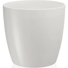 Poliva Home 7.4 Litre Tabaksız, Drenaj Izgaralı, Parlak Tasarımlı Dekoratif Bitki ve Çiçek Saksısı