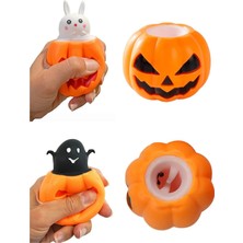 MİNGODAN Balkabağı Sıkmalı Stres Oyuncağı 2’li Set Yumuşak Squishy Oyuncak