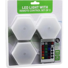 Çerçici SDR-WT-365 LED Lıght Wıth 3pcs 6gen Rgb Kumandalı Pilli Dokunmatik Lamba Seti 6led