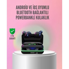Pileli Store Powerbank Özellikli Bluetooth 5.1 Kulaklık Oyun ve Müzik Için
