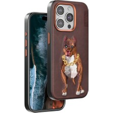 Uravas Store Venco Iphone 15 Perma Desenli Kapak - Kahverengi