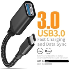 Derwell Type-C Adaptör USB C - USB Tip C Adaptör Otg Kablosu iPhone 16/15 Pro Max MacBook Pro/air Samsung Galaxy S24/S23/S22/S21 ile Uyumlu Type-C Girişli Yeni Nesil Cihazlar Ile Uyumludur
