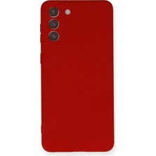 Uravas Store Galaxy S21 Kılıf Nano Içi Kadife Silikon - Kırmızı