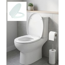 Uravas Store Standart Klozet Kapağı Kolay Montaj Dayanıklı Plastik Universal Uyumlu Tasarım