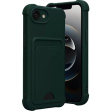 Iphone 16E Kelvin Kartvizitli Silikon - Koyu Yeşil