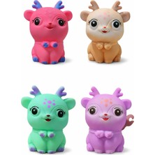 MİNGODAN Geyik Squishy Oyuncak Sıkmalı Anti Stres Duyusal Eğitici Pofuduk Dokunsal Oyuncak (1ADET)