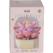 Poçi's World P1249 Panlos Simülasyon Çiçek Serisi 253 Parça Block Oyuncak